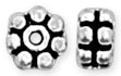 Sterling Silver Bali Style Round Flower Spacer 5mm - Pack of 2