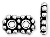 Sterling Silver Bali Style Spacer 5x9mm - Pack of 2