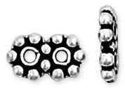 Sterling Silver Bali Style Spacer 6x10mm - Pack of 2