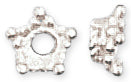 Sterling Silver Bali Style Star Cap 6mm - Pack of 4