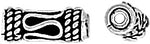 Sterling Silver Bali Style Tube 4.5x12.5mm