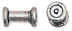 Sterling Silver Bali Style Tube 4x7mm - Pack of 2