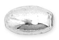 Sterling Silver Bead Bright Oval 5x8mm - PACK OF 10