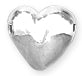 Sterling Silver Bead Heart 5mm