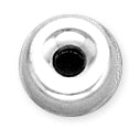 Sterling Silver Bright Roundel 8mm