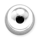 Sterling Silver Bright Roundel 9mm