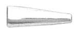 Sterling Silver Cones 12x4mm - PACK OF 6