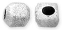 Sterling Silver Cube Beads Stardust 3.5mm - PACK OF 12