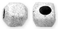 Sterling Silver Cube Beads Stardust 3mm - PACK OF 12