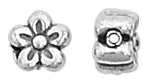 Sterling Silver Fancy Apricot Blossom Bead