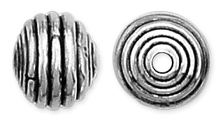 Sterling Silver Fancy Beehive Bead