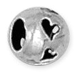 Sterling Silver Fancy Carved Heart Bead 7mm - PACK OF 6