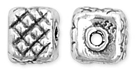 Sterling Silver Fancy Square Bead