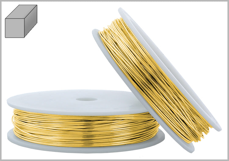 Gold Filled Wire Square Half Hard 18GA