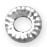 Sterling Silver Roundel Corrugate 3mm - PACK OF 10