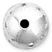 Sterling Silver Saucer Beads Bright 8mm - PACK OF 6