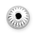 Sterling Silver Saucer Beads Corrugate 3mm - PACK OF 10