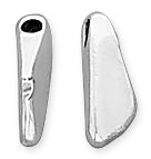 Sterling Silver Sleek Fancy Bead - PACK OF 6