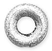 Sterling Silver Stardust Roundels 7mm - Pack of 2