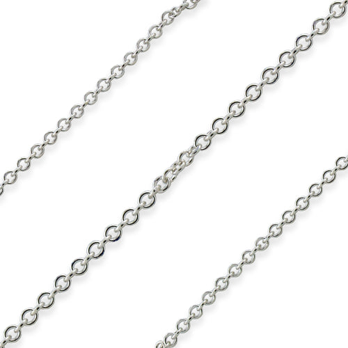 Sterling Silver Cable Chain 1.2mm (sold by the foot)