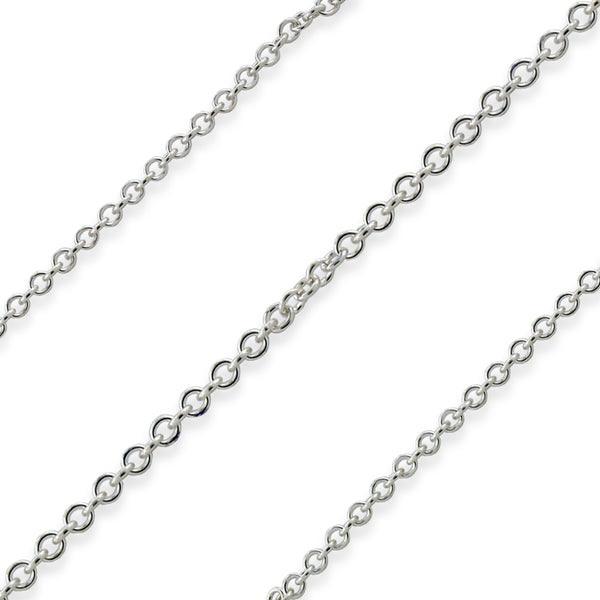 Sterling Silver Cable Chain 1.2mm (sold by the foot)