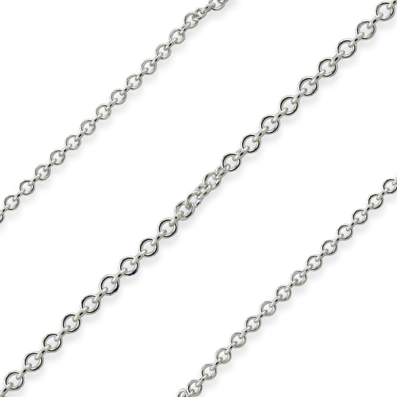 Sterling Silver Cable Chain 1.2mm (sold by the foot)