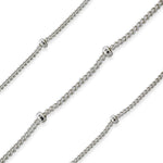 Sterling Silver Sattelite Ball Chain 1.9mm (sold by the foot)