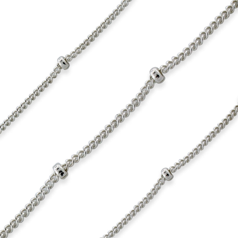Sterling Silver Sattelite Ball Chain 1.9mm (sold by the foot)