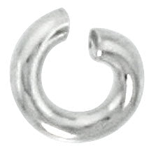 Sterling Silver Semi Hard Jump Ring 4mm - PACK OF 25