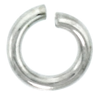 Sterling Silver Semi Hard Jump Ring 6mm - PACK OF 25