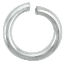 Sterling Silver Semi Hard Jump Ring 7mm - PACK OF 12