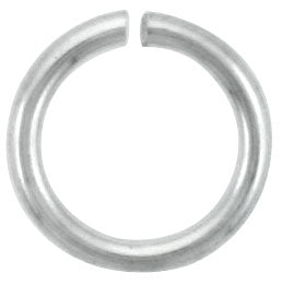 Sterling Silver Semi Hard Jump Ring 8mm - PACK OF 12