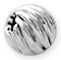 Sterling Silver Twist Beads 4mm - PACK OF 12