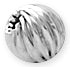 Sterling Silver Twist Beads 5mm - PACK OF 12