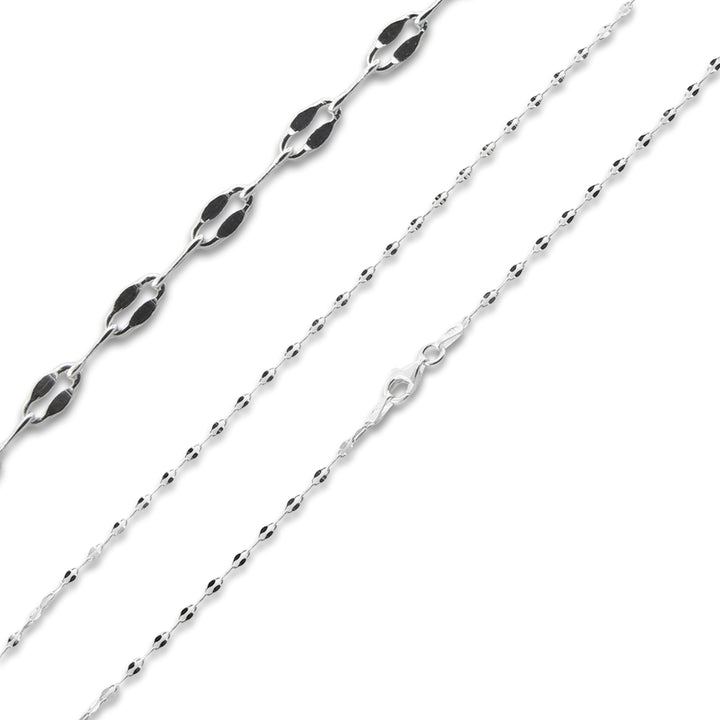 Sterling Silver Coffee Chain 2.4MM