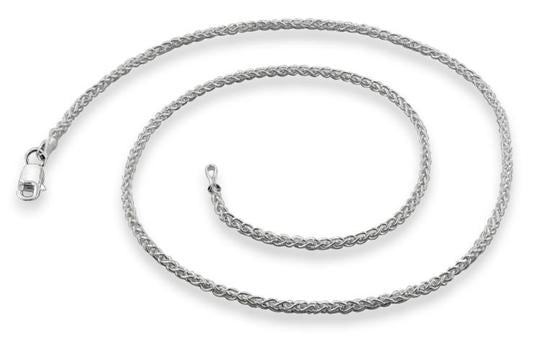 Sterling Silver Spiga Wheat Chain  1.8MM