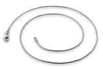 Rhodium Sterling Silver Snake Chain 0.9MM