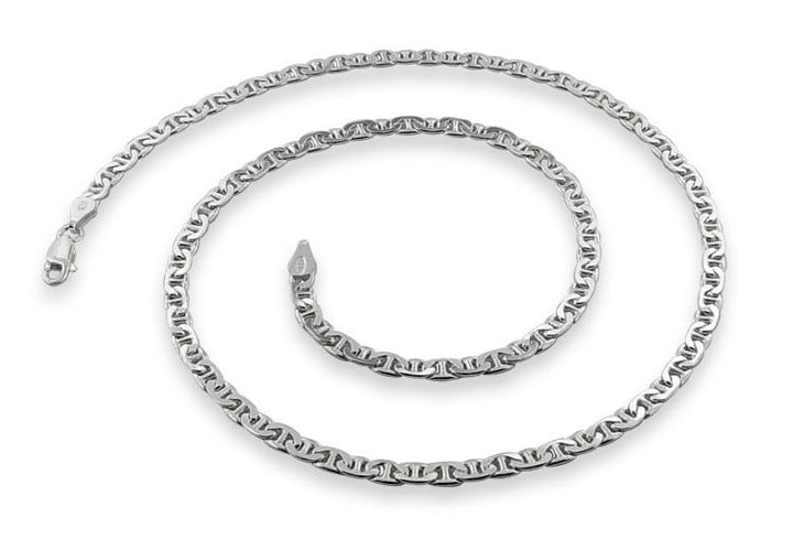 Sterling Silver Flat Marina Chain 4.0MM