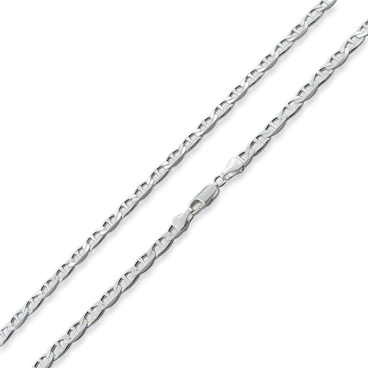 Sterling Silver Flat Marina Chain 4.5 MM