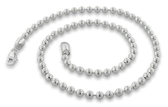 Sterling Silver Bead Ball Chain 4.0MM