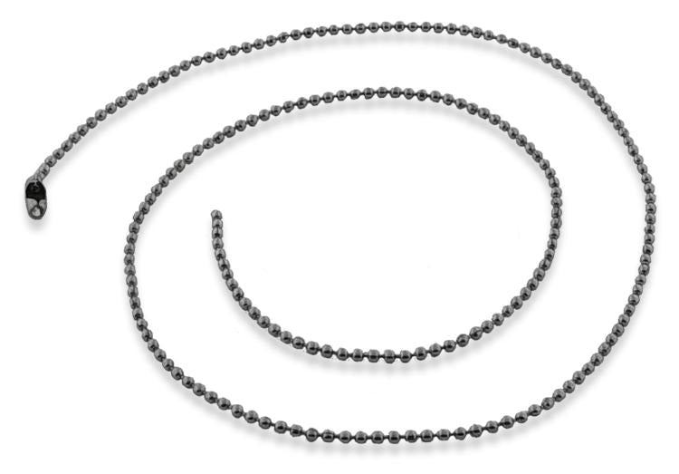 Stainless Steel 16" Dogtag Bead Chain Necklace 1.5mm