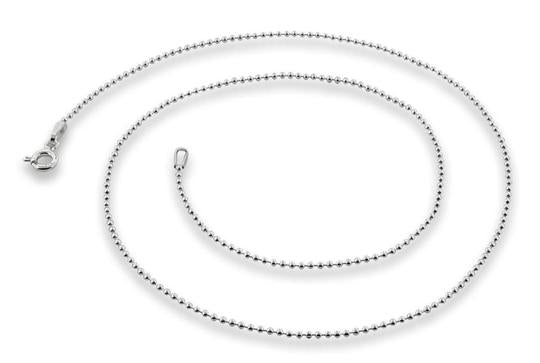 Sterling Silver Bead Ball Chain 1.2MM