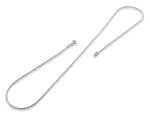 Sterling Silver Twisted Box Chain 1.3MM