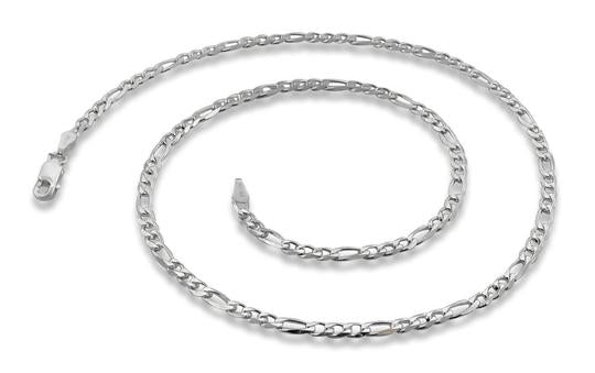 Sterling Silver Figaro Chain 3.1mm