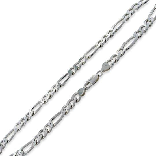 Sterling Silver Figaro Chain 8.0mm