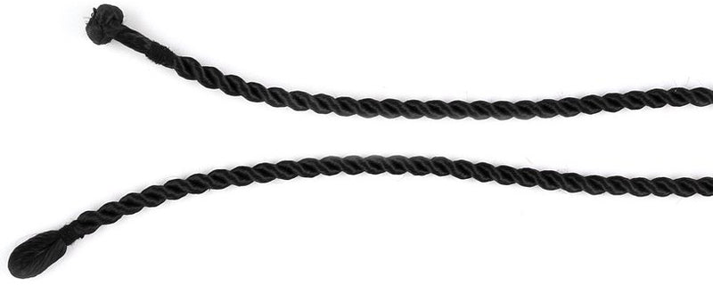 3MM Twisted Black Silk Cord 16.5"