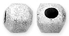 Sterling Silver Cube Beads Stardust 5mm - PACK OF 6