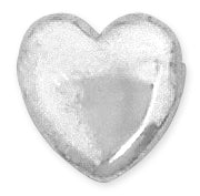 Sterling Silver Heart Bead 13mm