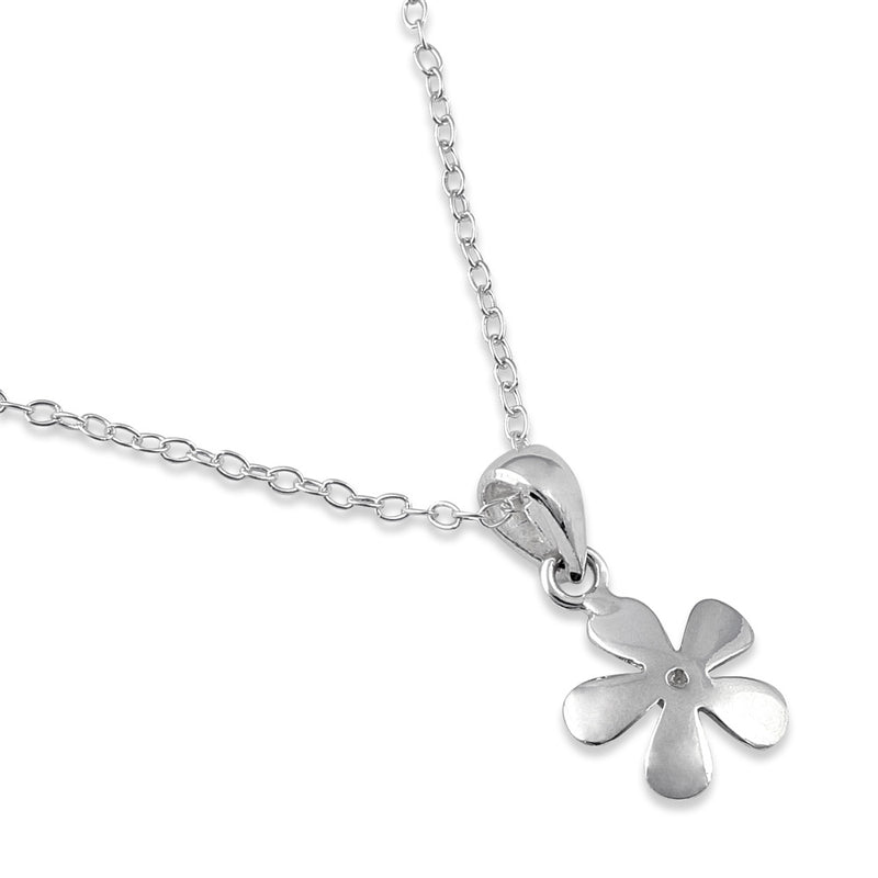 Sterling Silver Flower Necklace