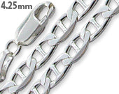 Sterling Silver Flat Marina Chain 4.25 MM